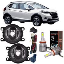 Kit farol milha honda wr-v 2015 a 2021 super led