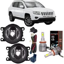 Kit farol milha jeep compass 2014 a 2020 super led