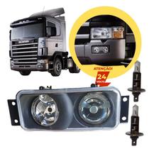 Kit Farol Milha + Lâmpadas H1 Scania LD LENTE VIDRO Kit Farol Milha + Lâmpadas H1 Scania LD LENTE VIDRO