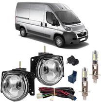 Kit farol milha led fiat peugeot boxer 2009 a 2014 vidro Kit farol milha led fiat peugeot boxer 2009 a 2014 vidro