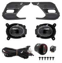 Kit Farol Milha Led Friso Cromo Novo Polo 2023 Em Diante