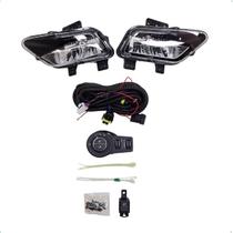 Kit Farol Milha Led Jeep Renegade Botão Modelo Original Kit Farol Milha Led Jeep Renegade Botão Modelo Original