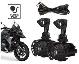 Kit Farol Milha Led Moto Plug and Play Para Bmw 1250GS