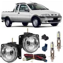 Kit farol milha led strada g2 2002 ate 2007 vidro Kit farol milha led strada g2 2002 ate 2007 vidro
