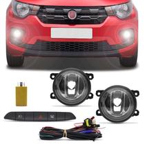 Kit Farol Milha Mobi 2016 2017 2018 2019 Auxiliar Neblina