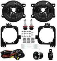 Kit Farol Milha Neblina C3 Aircross 2024 Em Diante Botão Universal Touch