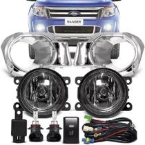 Kit Farol Milha Neblina Cromado Ford Ranger 2012 2013 2014 Kit Farol Milha Neblina Cromado Ford Ranger 2012 2013 2014