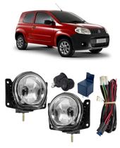 Kit farol milha neblina fiat uno vivace 2010 ate 2021