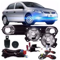 Kit Farol Milha Neblina Gol Voyage Saveiro G5 2008 2009 2010 2011 2012 2013 E Kit Xenon Hb4 8000k