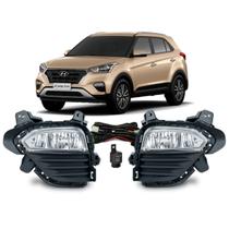 Kit Farol Milha Neblina Hyundai Creta 17 A 19 Botao Original