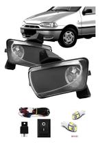 Kit Farol Milha Neblina Palio G1 1996 À 2000 Vidro Com Par de Pingo t10 5050 5 leds