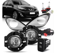 Kit Farol Milha Nissan March 2014 2015 2016 2017 2018