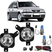 Kit farol milha parati g3 1999 2000 01 02 03 04 05 s branca