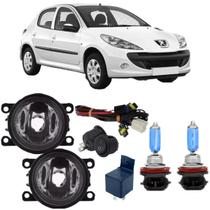 Kit farol milha peugeot 207 2007 a 2014s branca Kit farol milha peugeot 207 2007 a 2014s branca