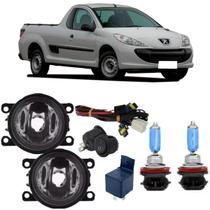 Kit farol milha peugeot hoggar 2010 ate 2014 e super branca
