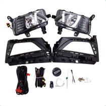 Kit Farol Milha Polo Virtus Com DRL Botão Modelo Original