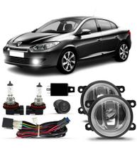 Kit Farol Milha Renault Fluence 2011 2012 13 14 15 2016 2017 + Lampada