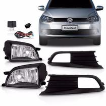 Kit farol milha saveiro g6 2014 a 2015 c/moldura botao original Kit farol milha saveiro g6 2014 a 2015 c/moldura botao original