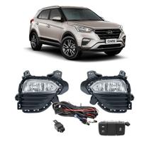 Kit Faról Milha Shocklight Hyundai Creta 2017 2018 2019 com Grade BT Original Kit Faról Milha Shocklight Hyundai Creta 2017 2018 2019 com Grade BT Original