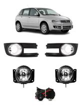 Kit Farol Milha Stilo 2007 2008 2009 2010 2011 Aro Cromado