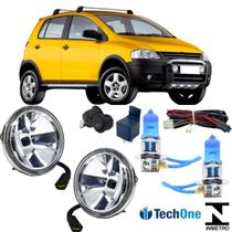 Kit farol milha superior crossfox 2004 a 2010 e super branca Kit farol milha superior crossfox 2004 a 2010 e super branca