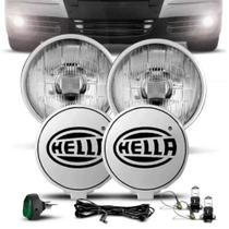 Kit Farol Milha Universal Com Lampada H3 12V 55W HELLA 500 Kit Farol Milha Universal Com Lampada H3 12V 55W HELLA 500