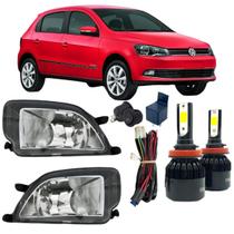 Kit farol milha volkswagen gol g6 2012 2013 14 15 2016 + led