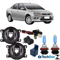 Kit FAROL NEBLINA FORD FOCUS 2009 a 2013 e SUPER BRANCA