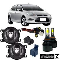Kit FAROL NEBLINA FORD FOCUS 2009 a 2013 e Super Led 6000k