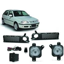 Kit Farol Neblina Milha Gol Parati Saveiro G3 99 2000 01 02 03 Botão Mod Original Kit Farol Neblina Milha Gol Parati Saveiro G3 99 2000 01 02 03 Botão Mod Original