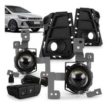 Kit Farol Neblina Milha HB20 2023 2024 2025 Botão modelo original