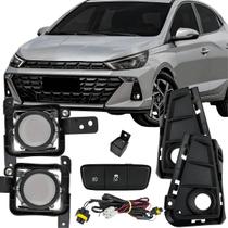 Kit Farol Neblina Milha Hb20 Hatch 2023 2024 Botão Original