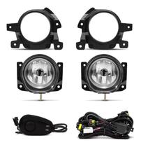 Kit Farol Neblina Milha Honda City 2009 2010 2011 Aro Preto