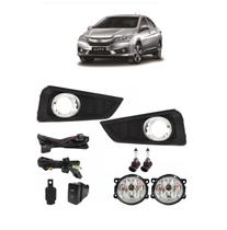 Kit Farol Neblina Milha Honda City 2015 2016 Aro Cromado Kit Farol Neblina Milha Honda City 2015 2016 Aro Cromado