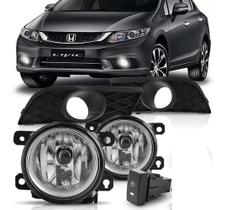 Kit Farol Neblina Milha Honda New Civic G9 2015 2014 2016 Kit Farol Neblina Milha Honda New Civic G9 2015 2014 2016