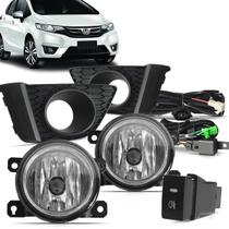 Kit Farol Neblina Milha New Fit 2015 2016 2017 Moldura Preta