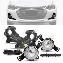 Kit Farol Neblina Milha Onix 2020 em diante Botão Original