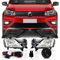 Kit Farol Neblina Milha Saveiro Robust G7 G8 2017 em diante Botão modelo original Kit Farol Neblina Milha Saveiro Robust G7 G8 2017 em diante Botão modelo original