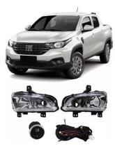Kit Farol Neblina Milha Strada 2021 em diante Botão Touch Universal