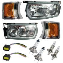 Kit Farol Nino Pisca C/ Luz Diurna Scania Serie 4 5 Completo