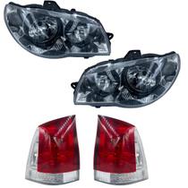 Kit Farol Palio G3 Cromado Aro Preto Lanterna Rubi 04 A 15 Kit Farol Palio G3 Cromado Aro Preto Lanterna Rubi 04 A 15