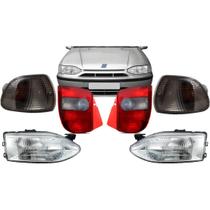Kit Farol + Pisca Fume + Lanterna Fume Palio G1 1996 Á 2000