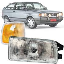 Kit Farol Seta Pisca Lente Cristal Direito Lado Passageiro Carona Gol Saveiro Parati 91 92 93 94 95 96 Sistema Modelo Arteb