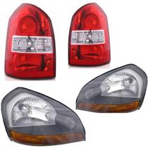 Kit Farol Tucson Ambar + Lanterna 2004 2005 2006 2007 2008