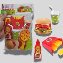 Kit Fast Food Fun Hambúrguer Refri Fritas Ketchup Pipoca Tortinha REF. 12206 Kit Fast Food Fun Hambúrguer Refri Fritas Ketchup Pipoca Tortinha REF. 12206