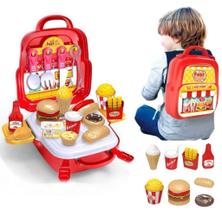 Kit Fast Food Infantil Com 29 Peças 3em1 Vira Mochila Envio Imediato ! Kit Fast Food Infantil Com 29 Peças 3em1 Vira Mochila Envio Imediato !