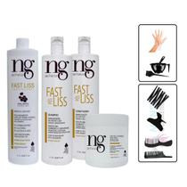 Kit Fast Liss Progressiva E Pós Ng De France 4 Itens 1l Kit Fast Liss Progressiva E Pós Ng De France 4 Itens 1l