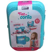 Kit Faz de Conta Maleta Médico Little Doctor Kids 3 Em 1 - Zippy Toys