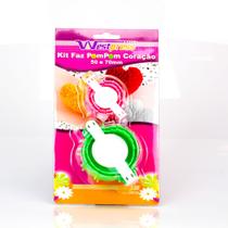 Kit Faz Pompom Coracao 50 e 70mm Kit Faz Pompom Coracao 50 e 70mm