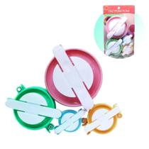 Kit Faz Pompom Redondo 4 Medidas Artesanato e Costura Kit Faz Pompom Redondo 4 Medidas Artesanato e Costura